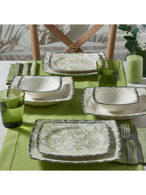 GÜRAL PORSELEN Caroline 24 Parça 6 Kişilik Yemek Takımı 2421 - S000483446-37646