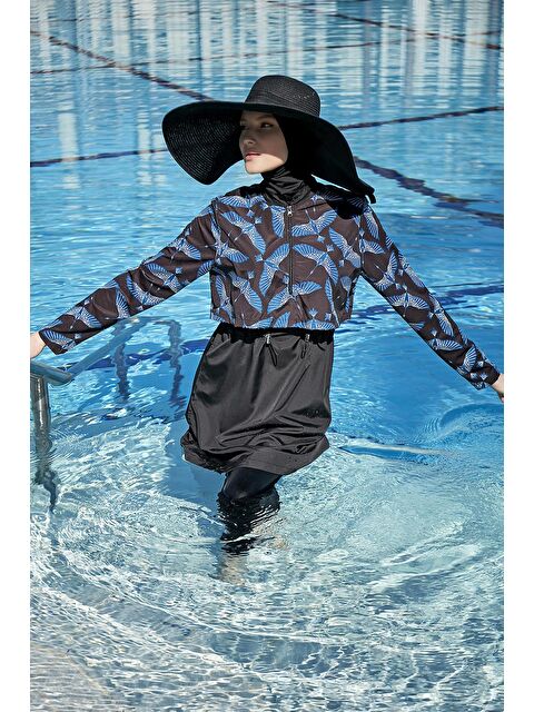 Remsa Mayo Paraşüt Önü Kapaklı Tam Kapalı Tesettür Mayo R066 Anka - S000107059-19351