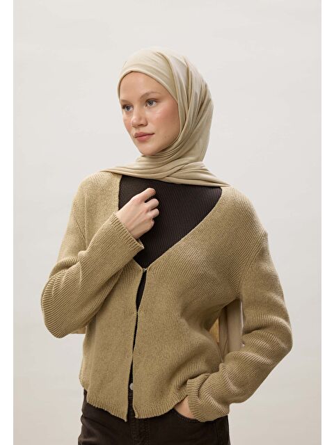 Fresh Scarfs Penye Şal Kum