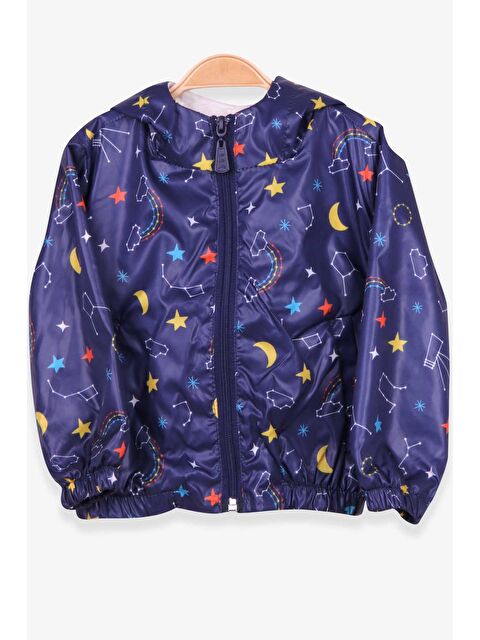 Breeze Erkek Bebek Yağmurluk Gökyüzü Desenli Lacivert (1 Yaş) - S000070540-21164