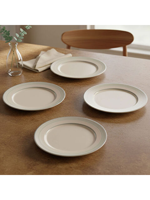 GÜRAL PORSELEN Valeron 6 Adet 20 Cm Pasta Tabağı Reaktif Agate 969 - S000483493-37646