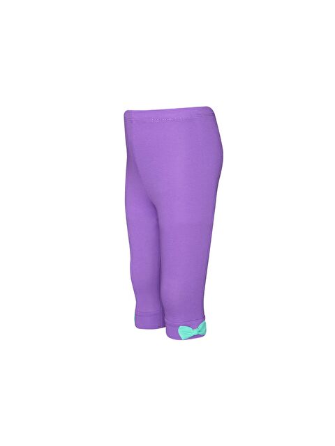 Lovetti Açık Mor Kız Çocuk Renkli Fiyonklu Kapri - S000040109-20038