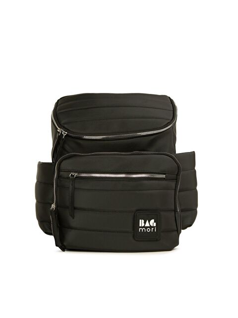 Bagmori Kapaklı Garnili Saten Anne Bebek Bakım Sırt Çantası - S000088281-19351