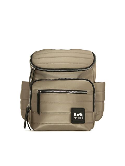 Bagmori Kapaklı Garnili Saten Anne Bebek Bakım Sırt Çantası - S000088281-29666