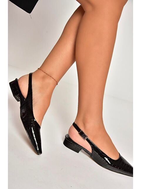 Fox Shoes U4046022 Siyah Kadın Topuklu Ayakkabı - S000369134-19351
