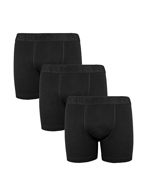 Formo 6'lı Erkek Siyah Elastan Esnek Boxer - S000232134-19351
