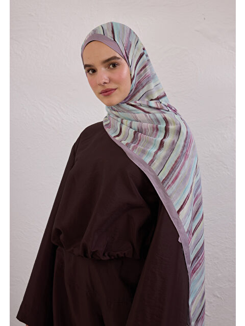 Fresh Scarfs Deıa Desen Rami Şal Lavanta