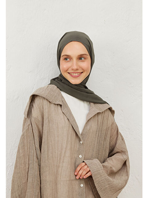 Fresh Scarfs Rami Viskon Şal Antrasit