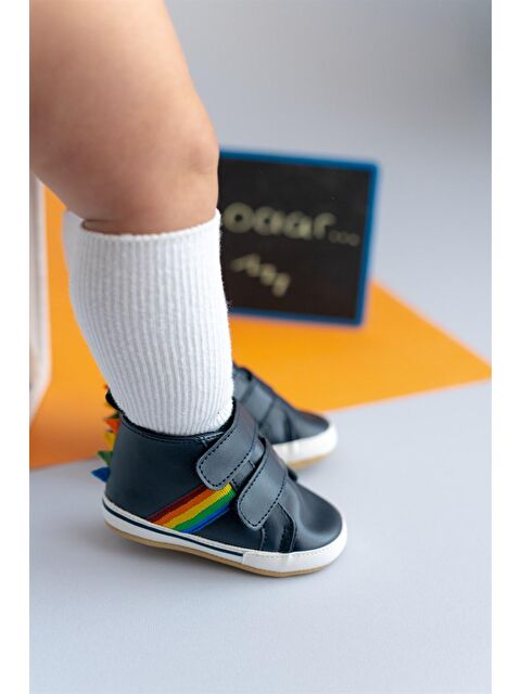 First Step Dinozor Erkek Bebek Cırt Cırtlı Patik Yürüme Öncesi-G-2358 - S000053865-21164