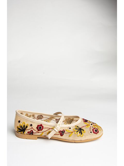 Fox Shoes U2678532 Bej Kadın Babet - S000369009-19928