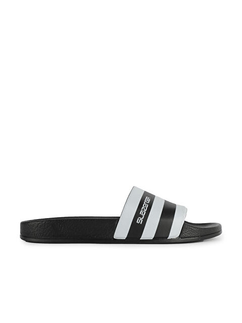 SLAZENGER FABRI Kadın Siyah / Beyaz Terlik - S000073799-37424