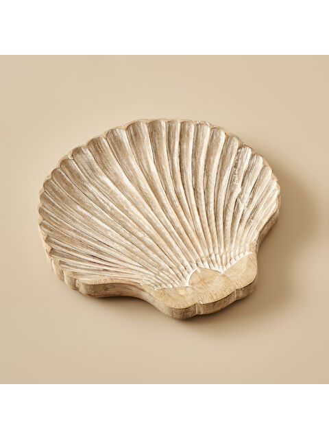 Bella Maison Oyster Mango Ağacı Dekoratif Tabak Naturel (30x2,5x20 cm) - S000291889-26406