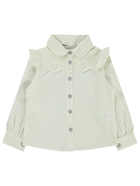 Civil Girls Brodeli 2-5 Yaş Gömlek - S000359598-19965