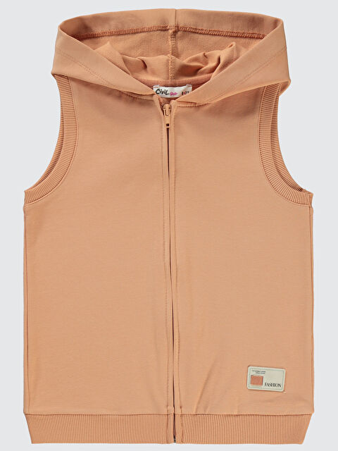 Civil Girls Kız Çocuk Kapüşonlu Yelek 6-9 Yaş İtalyan Kili - S000284263-18657