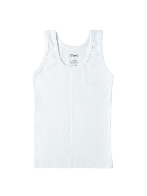 Tolin U Yaka Erkek Çocuk Pamuklu Atlet 3'lü 130 - S000075283-20063