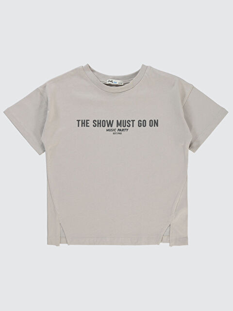 Civil Boys Erkek Çocuk Tişört 10-13 Yaş Gri