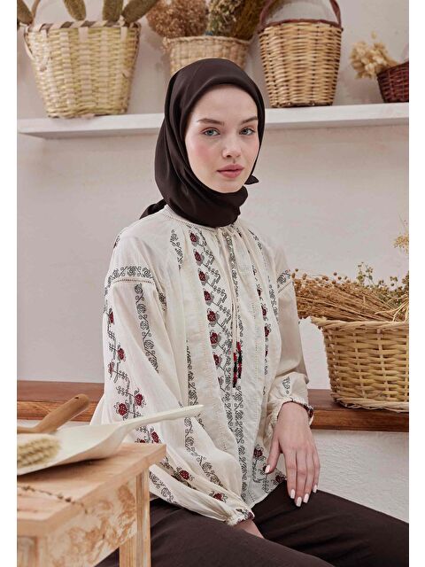 Fresh Scarfs Pamuk İpek Eşarp Bitter