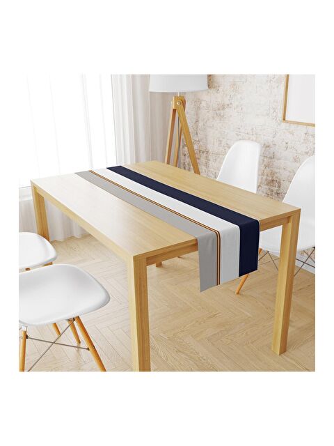 Evmila Kadife Kumaş Çizgili Geometrik Runnur Modeli 1807 40x140 cm - S000088330-23173