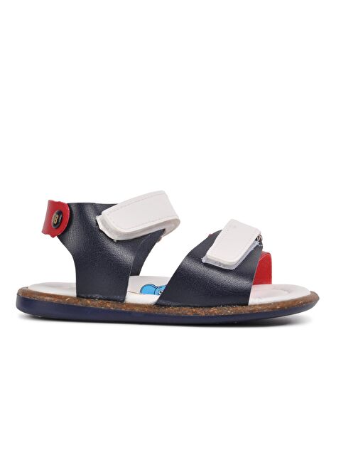 Ayakmod 210109 Lacivert-Beyaz-Kırmızı Erkek Çocuk Sandalet - S000036115-37349