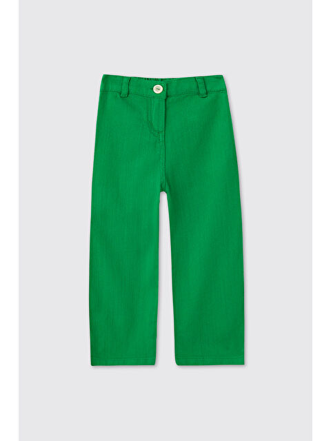 Panço Kız Çocuk Yeşil Pantolon