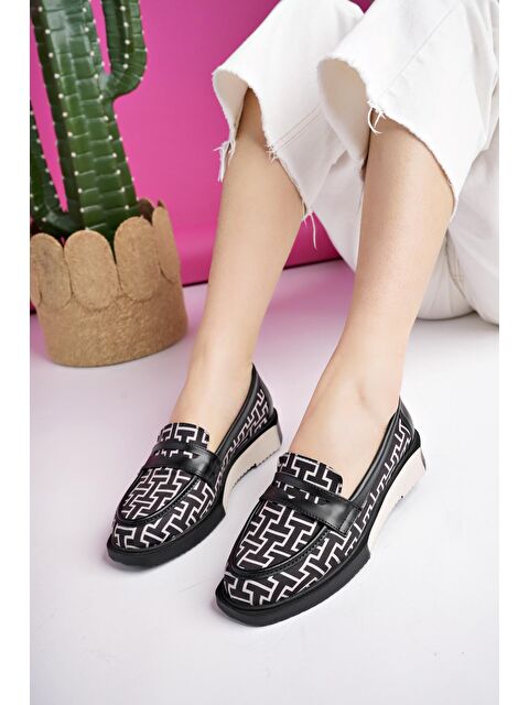 Muggo LUVİ Kadın Loafer Günlük Eva Taban Casual Makosen Ayakkabı - S000156241-19351