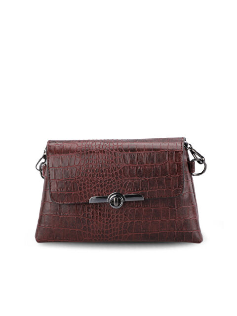 Merry Line TORINO KROKO Kadın Bordo Omuz Çantası - S000404508-19951