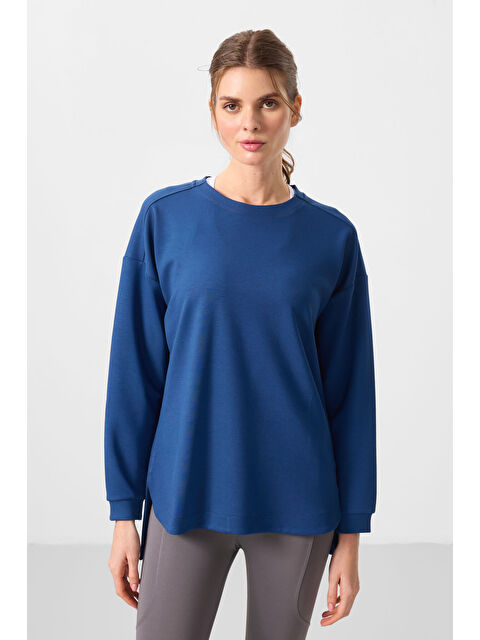 Tommylife Parlament Yumuşak Dokulu O Yaka Rahat Form Kadın Tunik Sweatshirt - 97305 - S000365216-17234