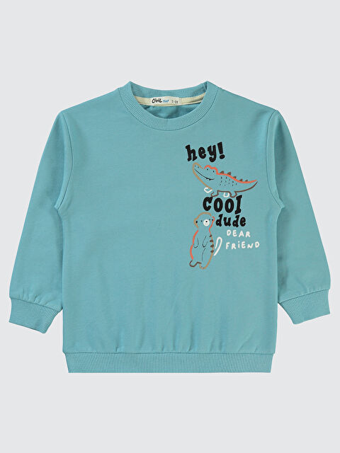 Civil Boys Erkek Çocuk Sweatshirt 2-5 Yaş Mavi - S000294281-17234
