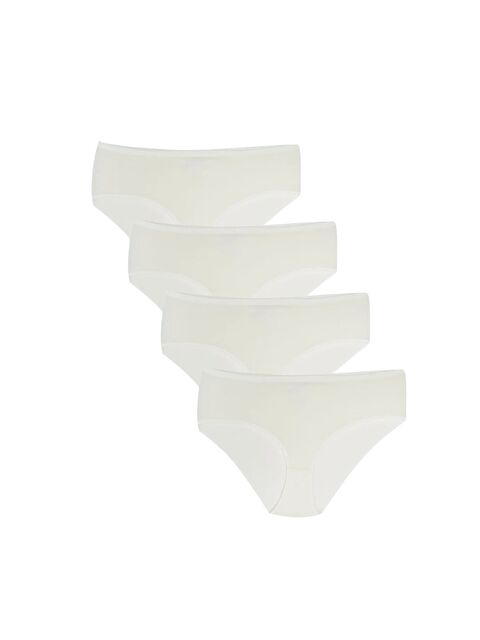 Güneş Ekru 4'lü Düz Kadın Bato Külot - S000315991-19965