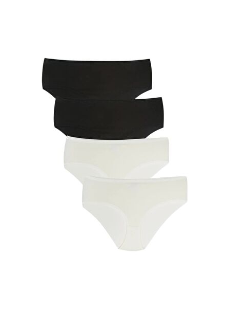 Güneş Geniş Kenar 4'lü Düz Kadın Bato Külot - S000318090-27074