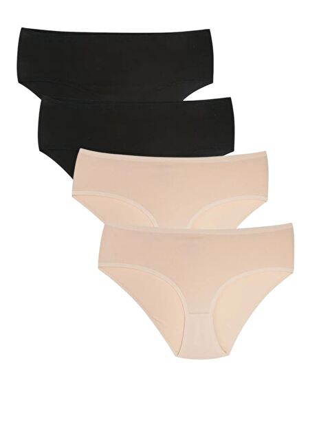 Güneş Geniş Kenar 4'lü Düz Kadın Bato Külot - S000318089-27074