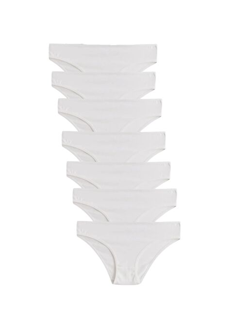 Güneş Kadın Ekru Pamuklu Elastanlı Külot 7 li Paket - S000299775-19965