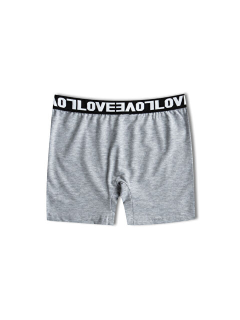 Hnx Pamuklu Beli LOVE Yazılı Lastikli Kadın Mini Tayt - S000144945-20600