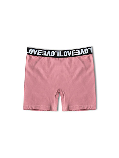 Hnx Pamuklu Beli LOVE Yazılı Lastikli Kadın Mini Tayt - S000144945-20028