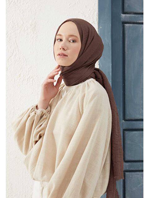 Fresh Scarfs Bürümcük Şal Kakao