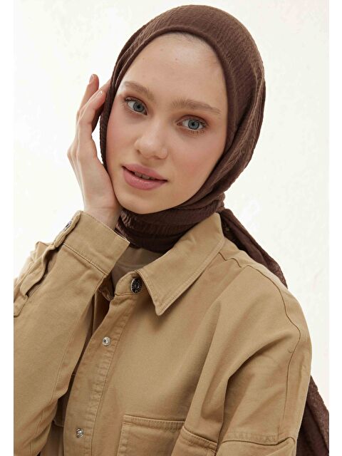Fresh Scarfs Bürümcük Şal Çikolata Kahve