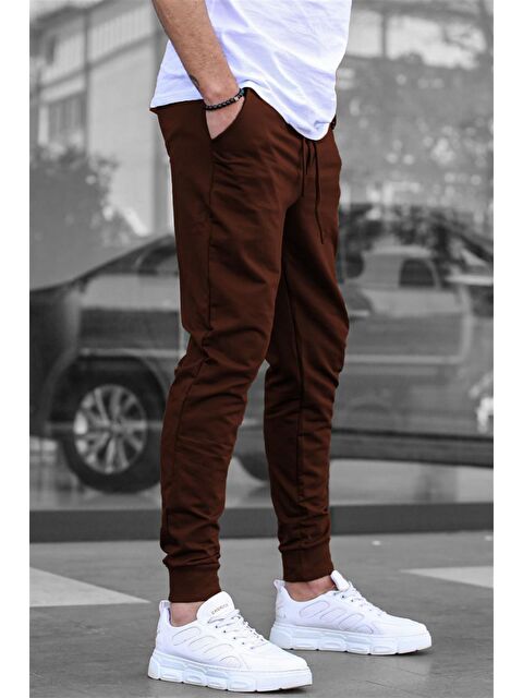 Madmext Kahverengi Paçası Lastikli  Eşofman 4821 - S000031782-19413