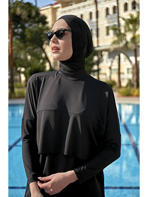 Remsa Mayo Makas Tunik Bol Paça Pantolon Tam Kapalı Tesettür Mayo R072 - S000058954-19351