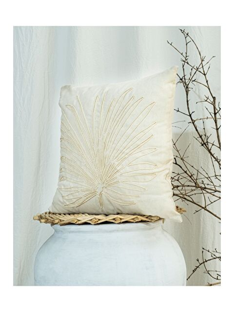 Asdiva Bohem Tarzı Pamuklu Nakışlı 45x45 Kırlent Kılıfı - S000344565-29738