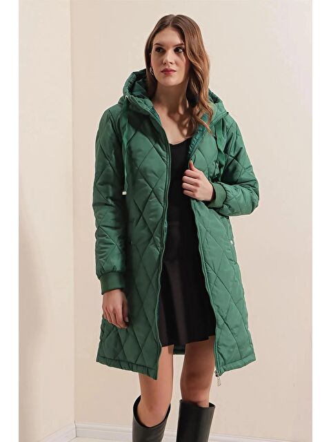 Hazelin Kadın Kapitone Uzun Şişme Mont HZL22W-BD151381 - S000030358-18709