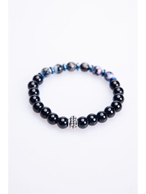 TUDORS Doğaltaş Siyah UniSex Bileklik - S000071844-19351