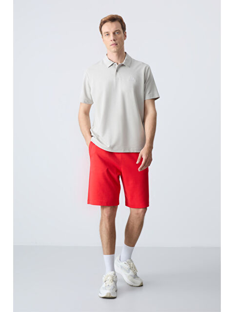 Tommylife Fiesta Pamuklu Kalın Yumuşak Dokulu Standart Fit Basic Erkek Şort  - 81275 - S000231625-20045