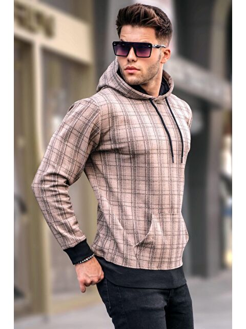 Madmext Camel Kapüşonlu Erkek Hoodie 5330 - S000049836-20472
