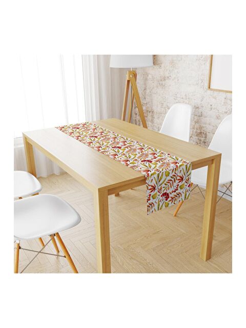 Evmila Kadife Kumaş Renkli Yapraklar Runnur Modeli 881 40x140 cm - S000088382-23173