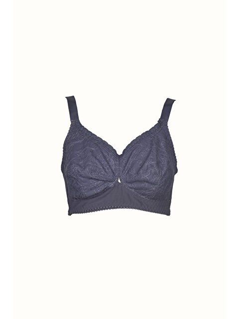 C&City Tül Detaylı Minimizer Sütyen C12306 Koyu Mavi - S000221890-19393