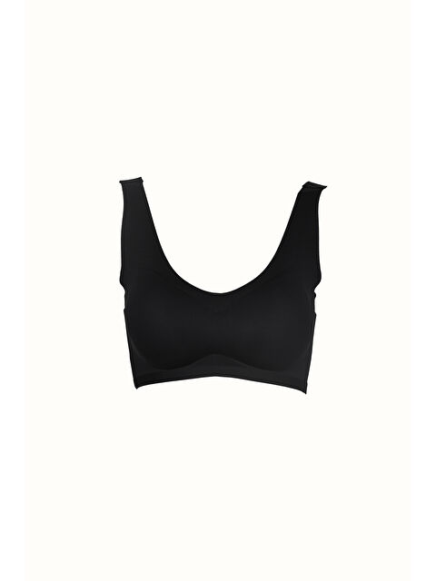 C&City Balensiz Dikişsiz Lazer Çıkarılabilir Pedli Sütyen C26125 Siyah - S000221889-19351