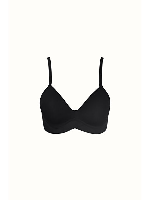 C&City Balensiz Lazer Dikişsiz Kaplı Sütyen C26115 Siyah - S000221899-19351