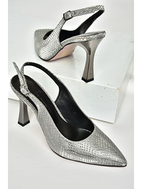 Fox Shoes U6760892 Platin Kadın Topuklu Ayakkabı - S000369348-29666