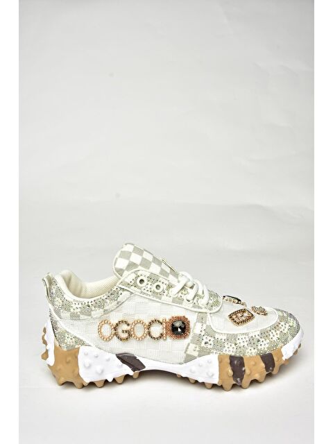 Fox Shoes U3801436 Bej Kadın Sneakers - S000369386-19928