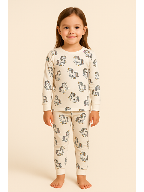 Katia And Bony Kız Çocuk Desenli Pijama Takımı - S000439519-23173